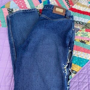 Longman side slit Jeans